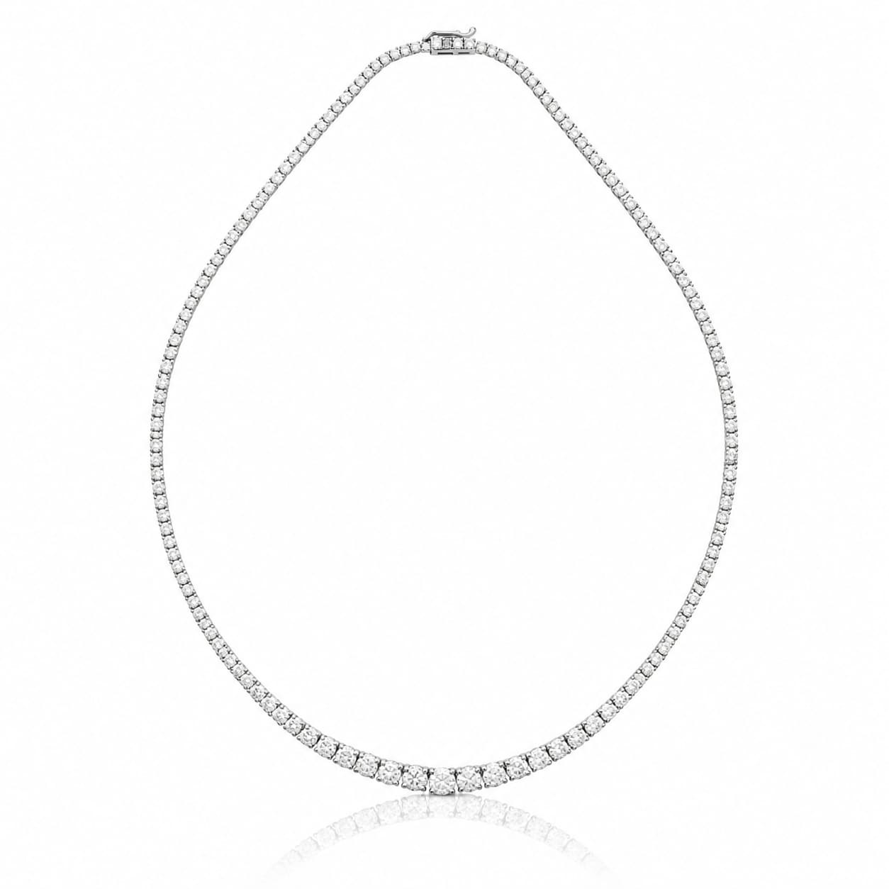 Graduated Tennis Necklace (Lab-grown diamond)