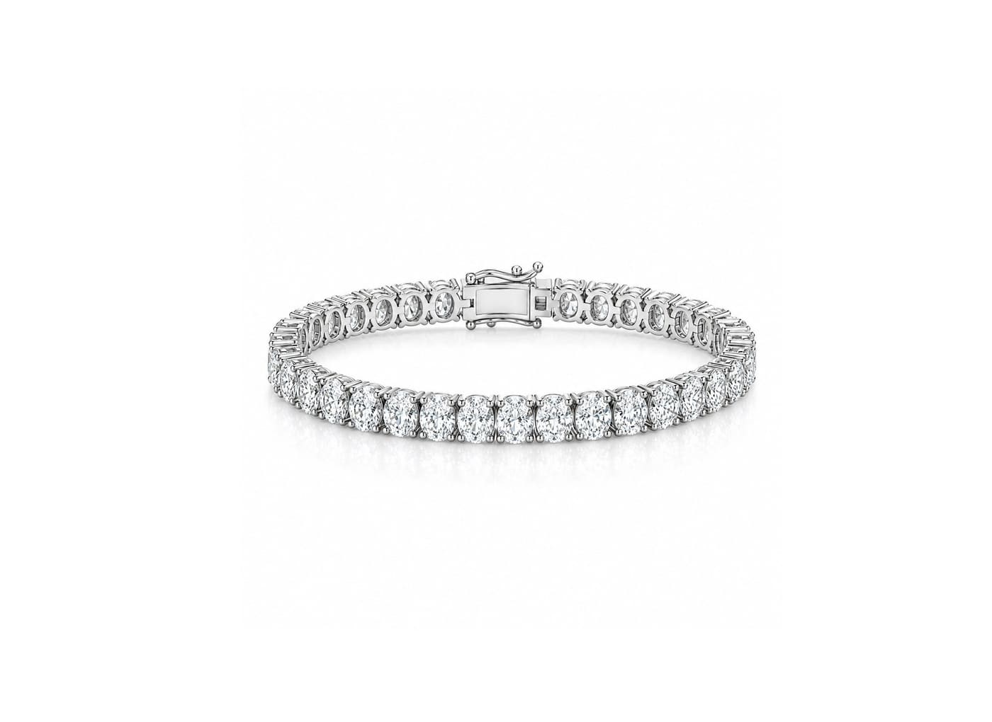 20ct. Oval-Cut Tennis Bracelet